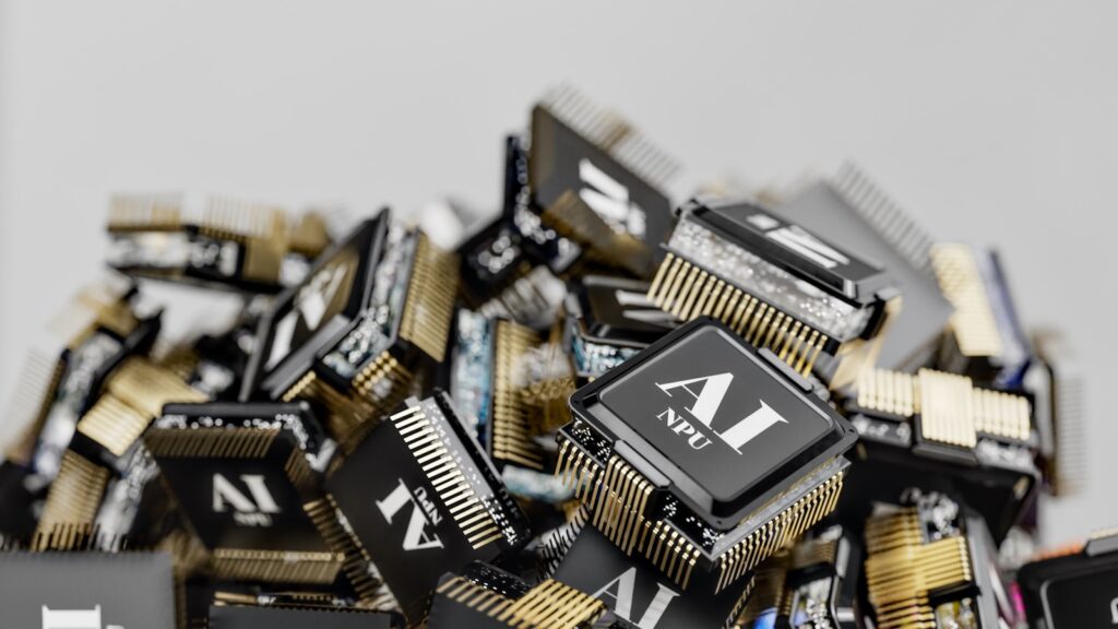 A pile of electronic components sitting on top of each other, to creating an ai bot